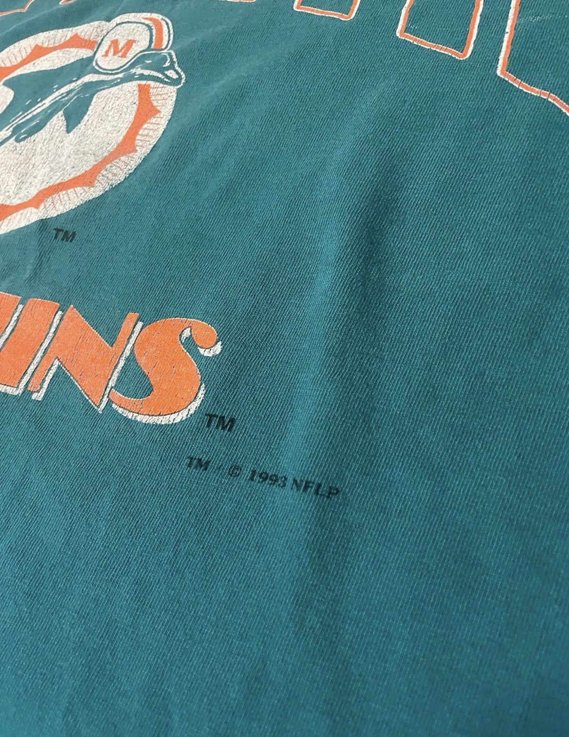 Number (N)ine × Nutmeg × Vintage Vintage 90s Miami Dolphins Nutmeg shirt Size M single Stitch Size US M / EU 48-50 / 2 - 2 Thumbnail