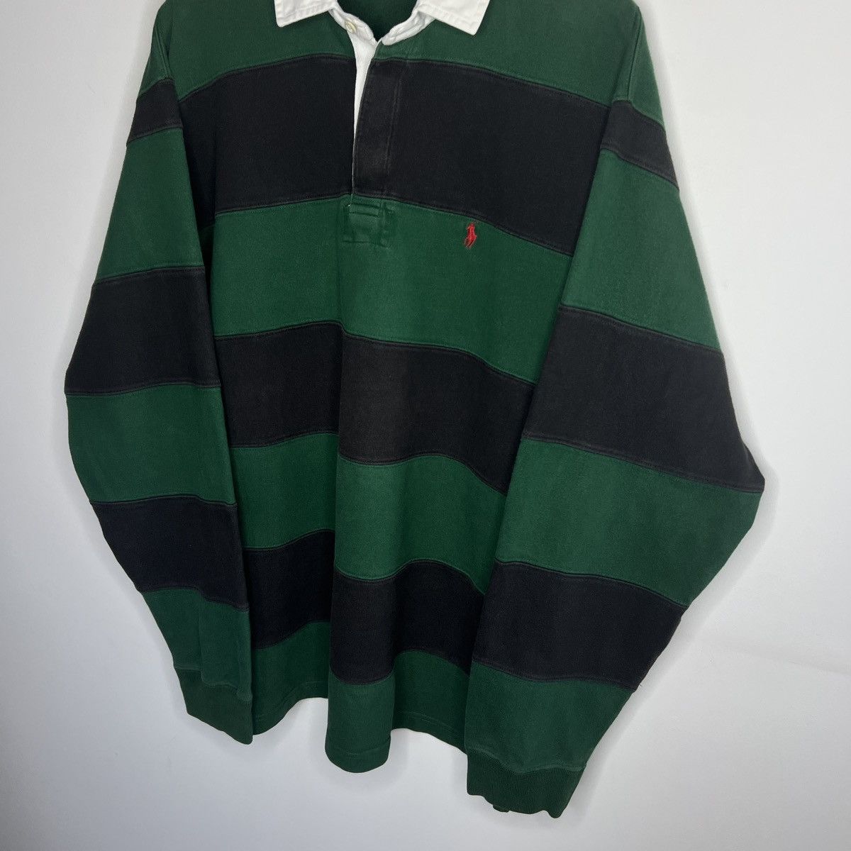Polo Ralph Lauren Vintage Ralph Lauren Polo Rugby Longsleeve Sweatshirt Size US L / EU 52-54 / 3 - 2 Thumbnail