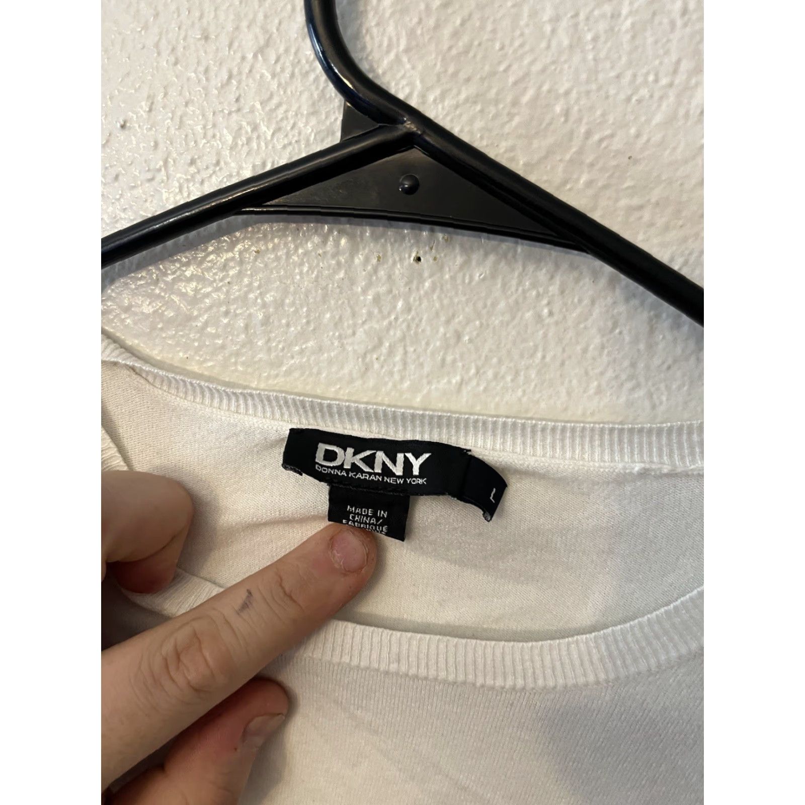 DKNY DKNY Women’s Basic T-Shirt Size S White 100% Cotton Short Sleeve Round Neck Casual Womens Size S / US 4 / IT 40 - 2 Thumbnail