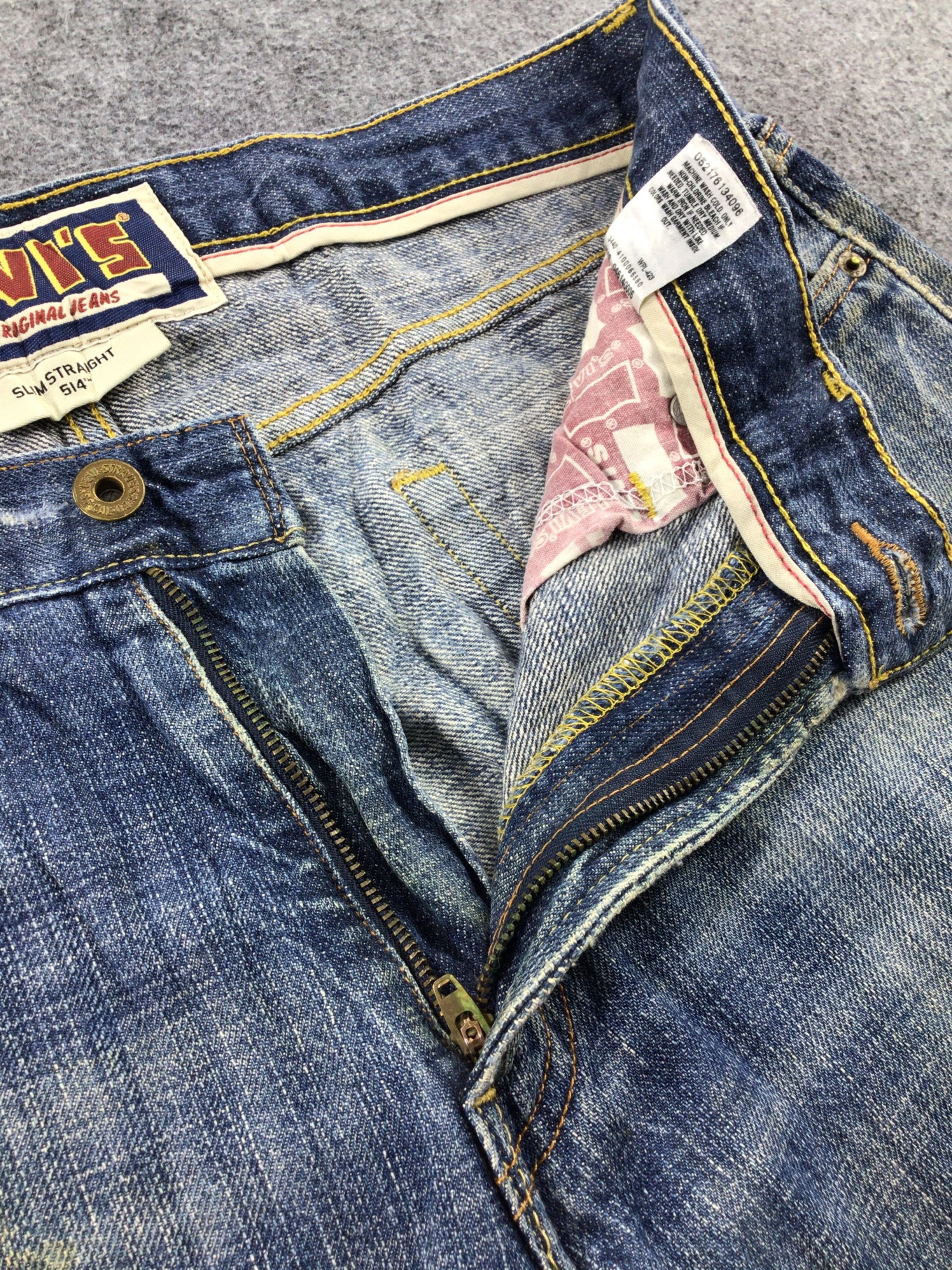 Levi's Vintage Levis 514 Jeans Faded Blue Denim KJ300 Size US 35 - 8 Thumbnail