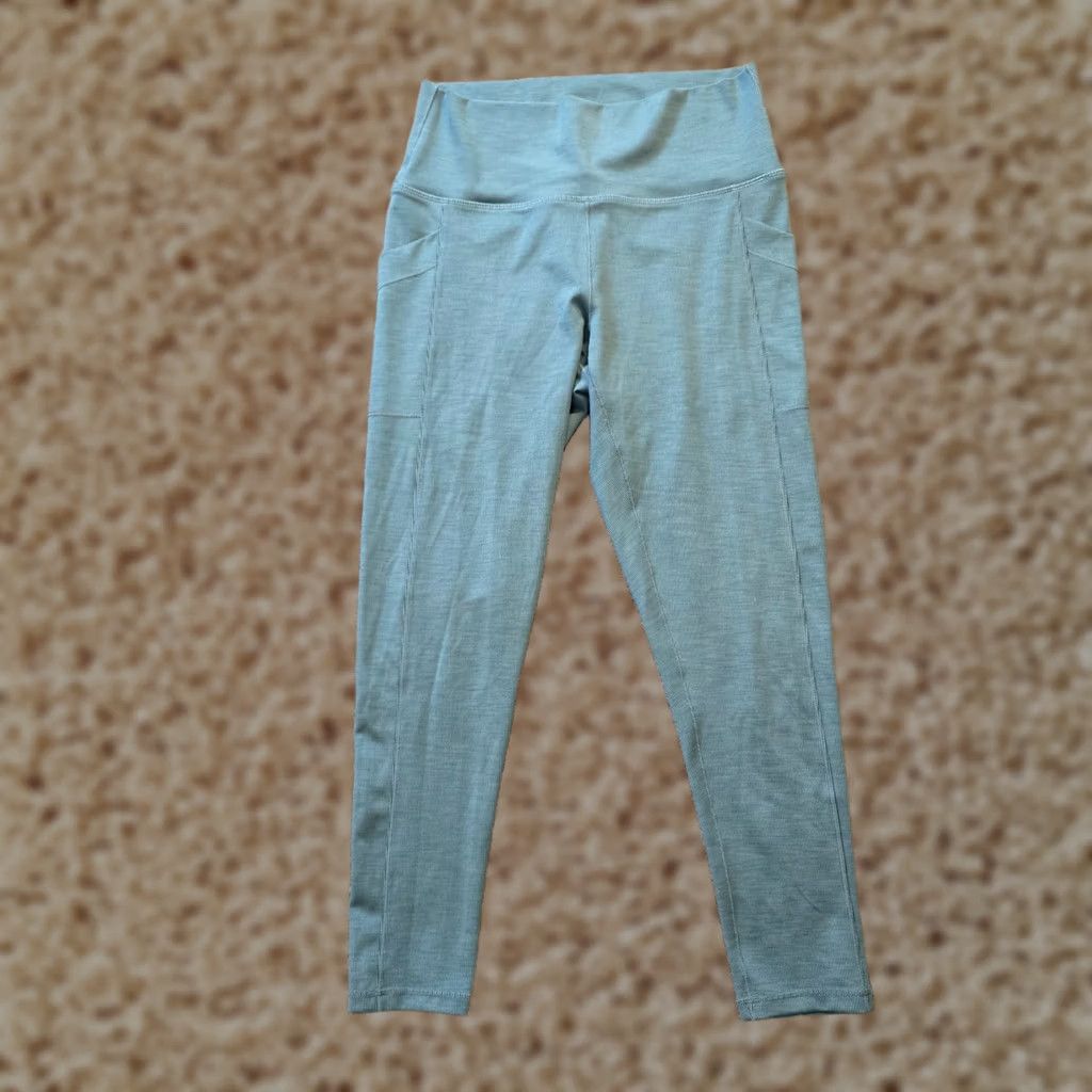 Prana Prana Pants Leggings Womens Size L Green Stretch Pull On Yoga Outdoor Casual Skinny Ankle Inseam 25 in Athletic Regular Size 36" / US 14 / IT 50 - 1 Thumbnail