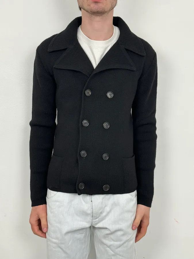Dior FW2007 Dior Black Wool Double-Breasted Caban by Hedi Slimane Size US S / EU 44-46 / 1 - 2 Thumbnail