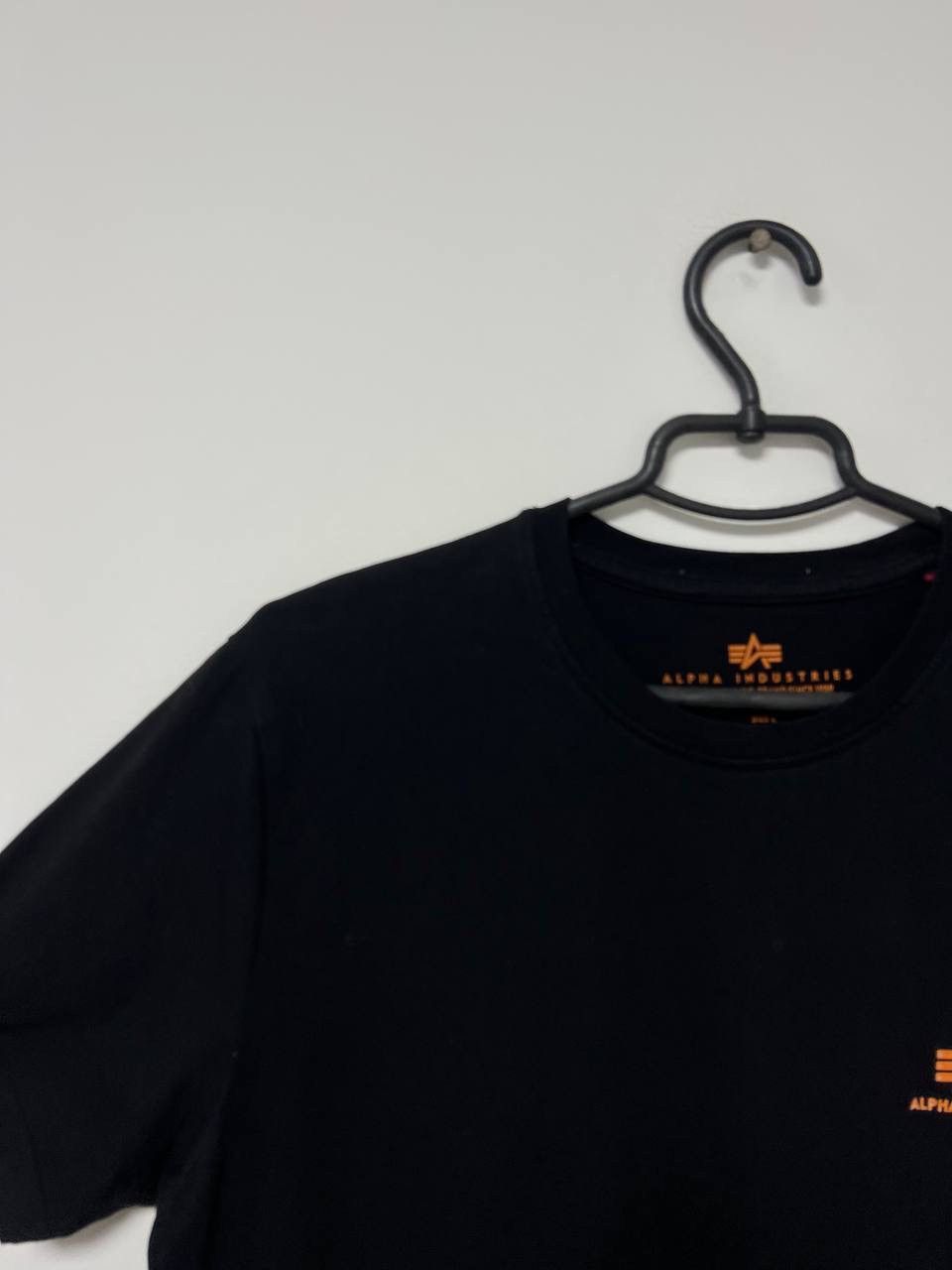Alpha Industries Alpha Industries Small logo T shirt Short sleeve Black Y2k L Size US L / EU 52-54 / 3 - 4 Thumbnail