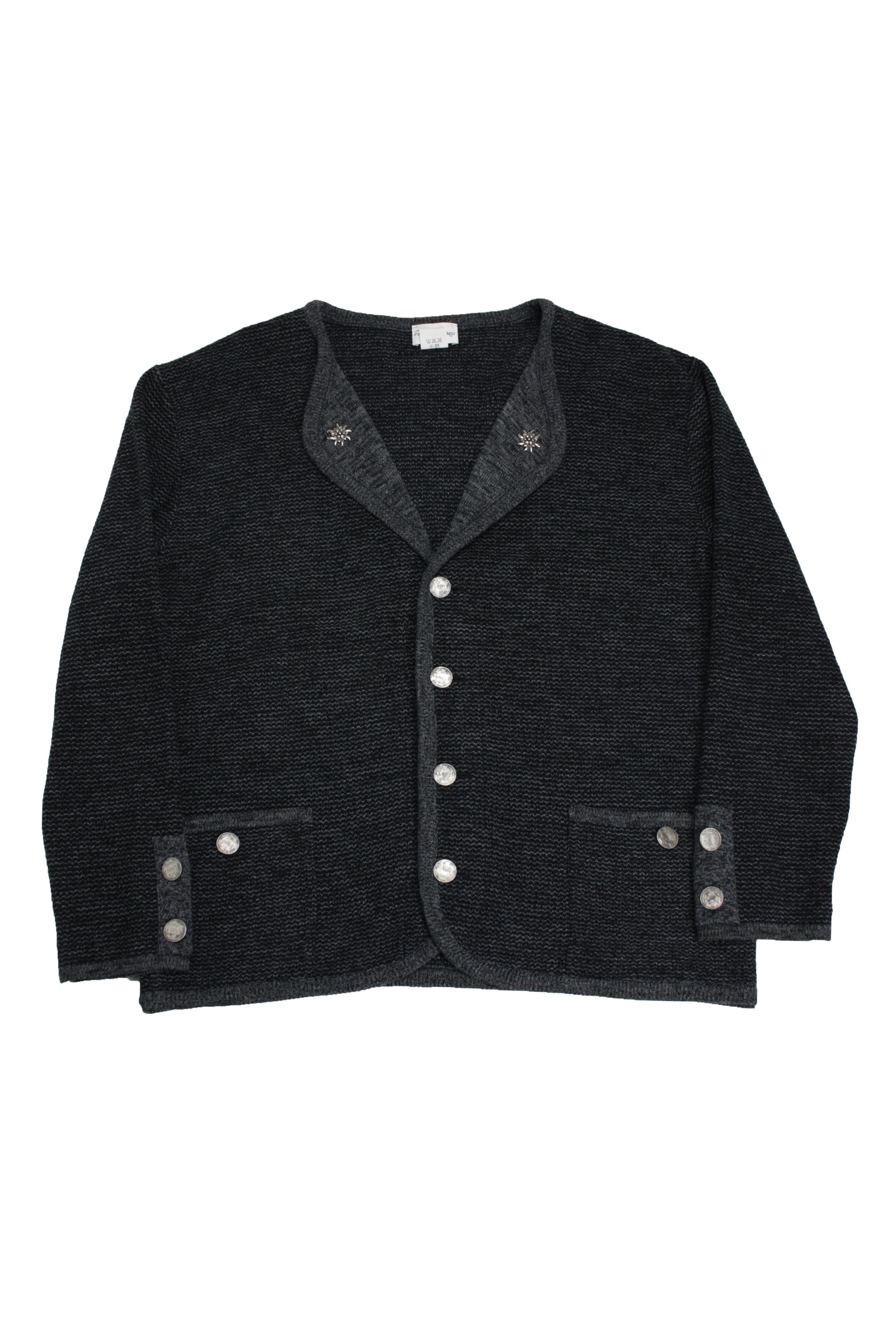 Designer × Vintage Patrick Bernard 90s Vintage Coin Buttons Cardigan Sweater Size US XL / EU 56 / 4 - 1 Thumbnail