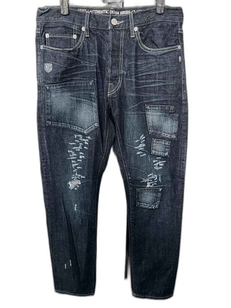 Neighborhood Men's Blue Distressed Casual Denim Pants Size US 30 / EU 46 - 1 Thumbnail