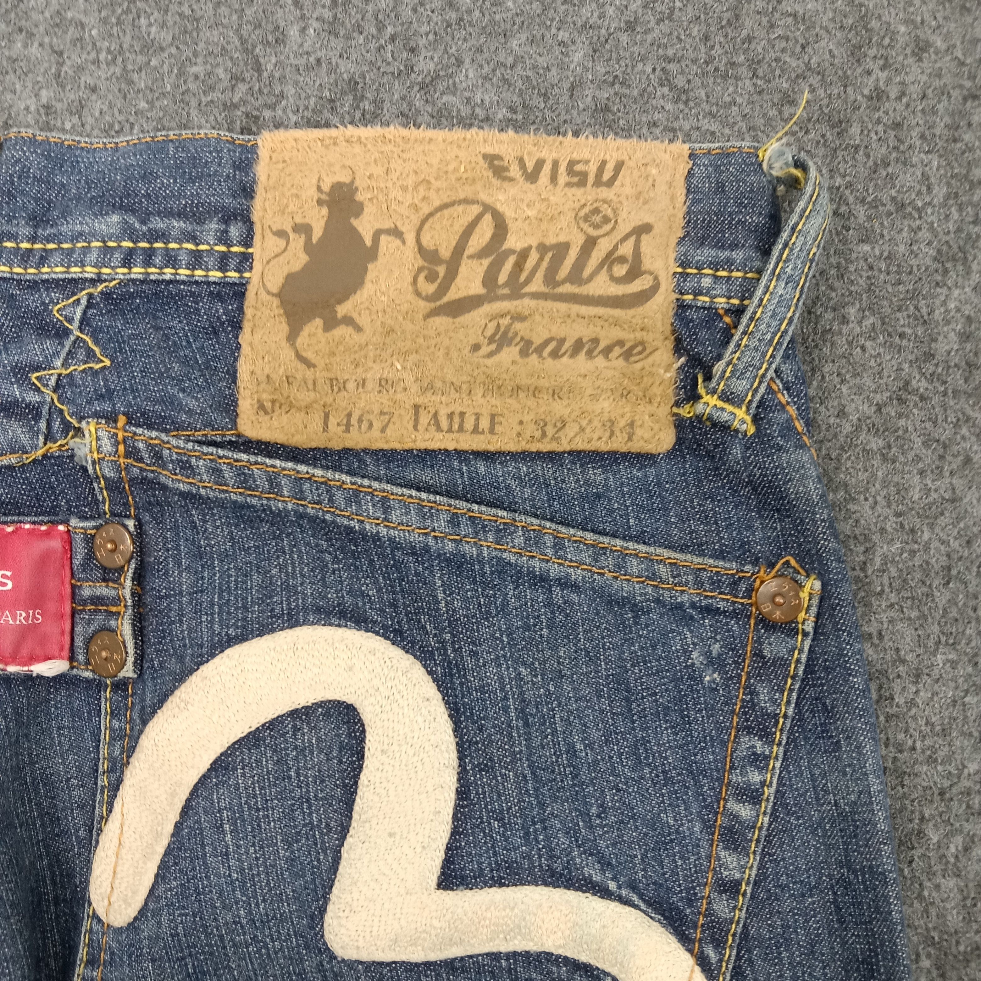 Evisu × Japanese Brand × Vintage Evisu Paris Japan Brand Daicock Custom Denim Jeans C217N10 Size US 30 / EU 46 - 9 Thumbnail