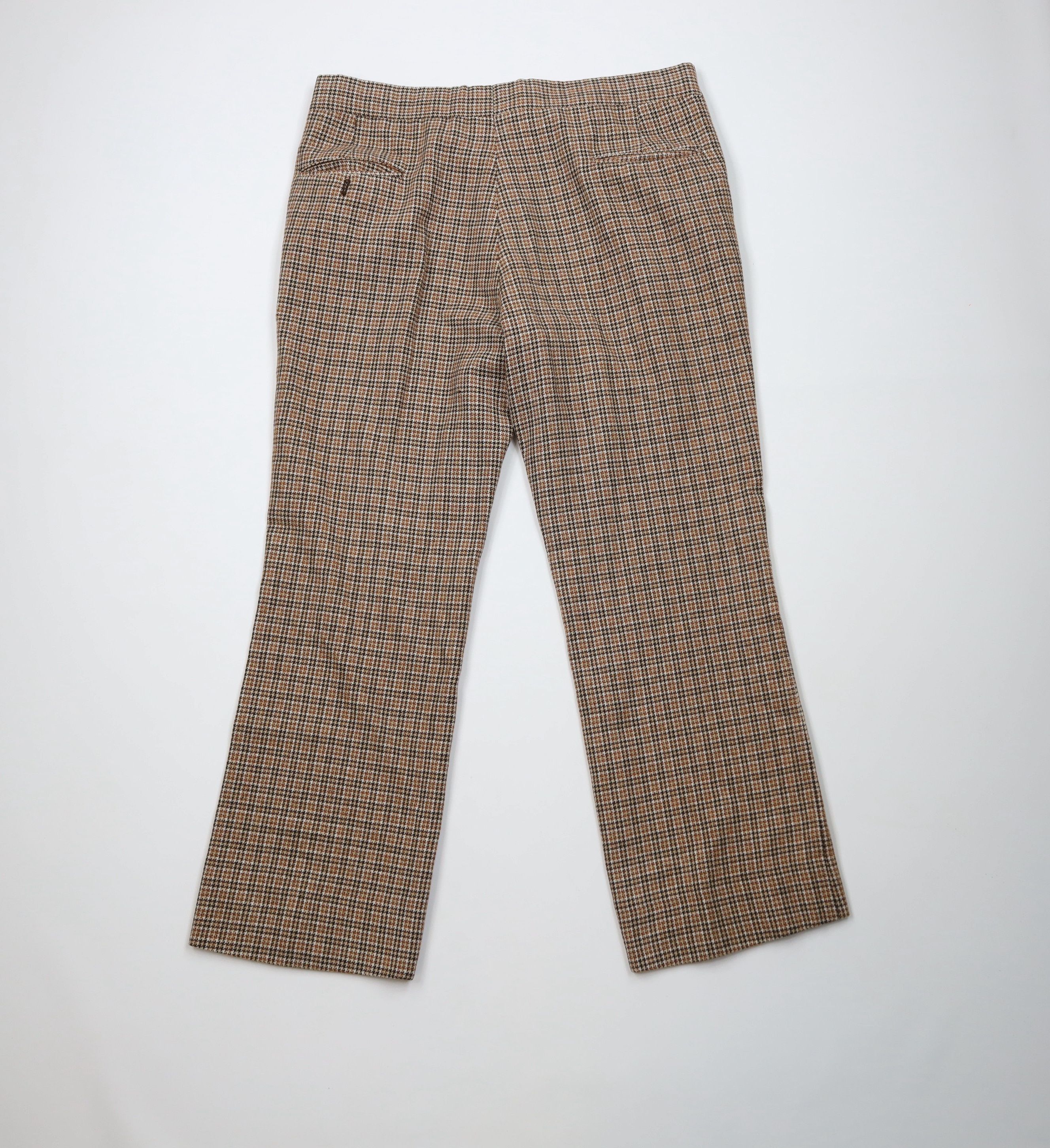 Vintage Vintage 70s Streetwear Houndstooth Bell Bottoms Pants USA Size US 38 / EU 54 - 12 Thumbnail