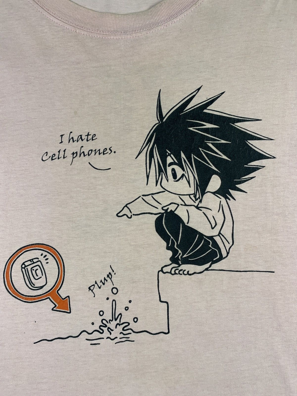 Anime 2000s Death Note Anime "L" Pink Chibby Graphic Tee Size US L / EU 52-54 / 3 - 3 Thumbnail