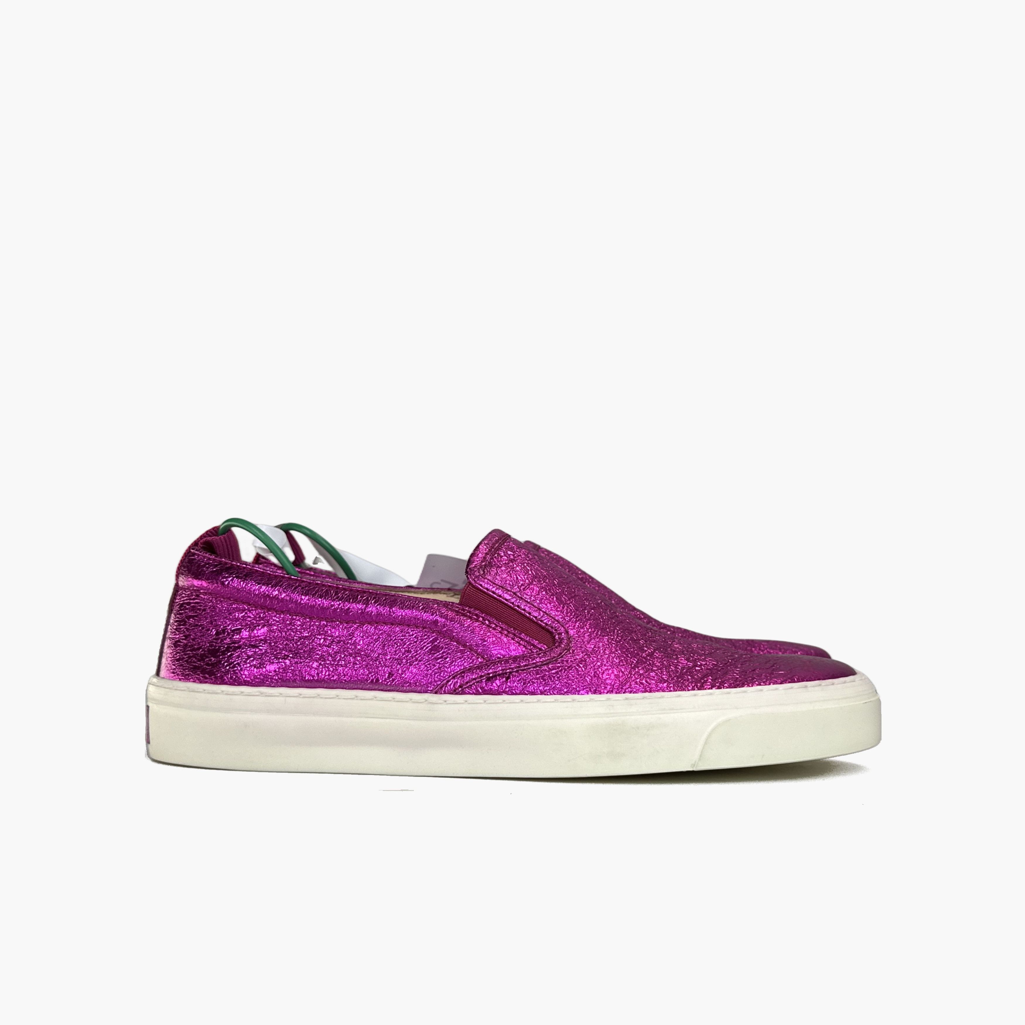 Gucci Gucci Leather Fashion SlipOn Sneakers Plum-2506 Size US 6.5 / EU 39-40 - 5 Thumbnail