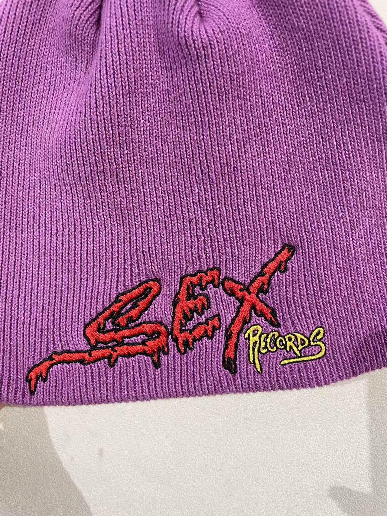 Matty Boy Matty Boy Anti Promo Sex Record Purple Beanie Size ONE SIZE - 3 Thumbnail