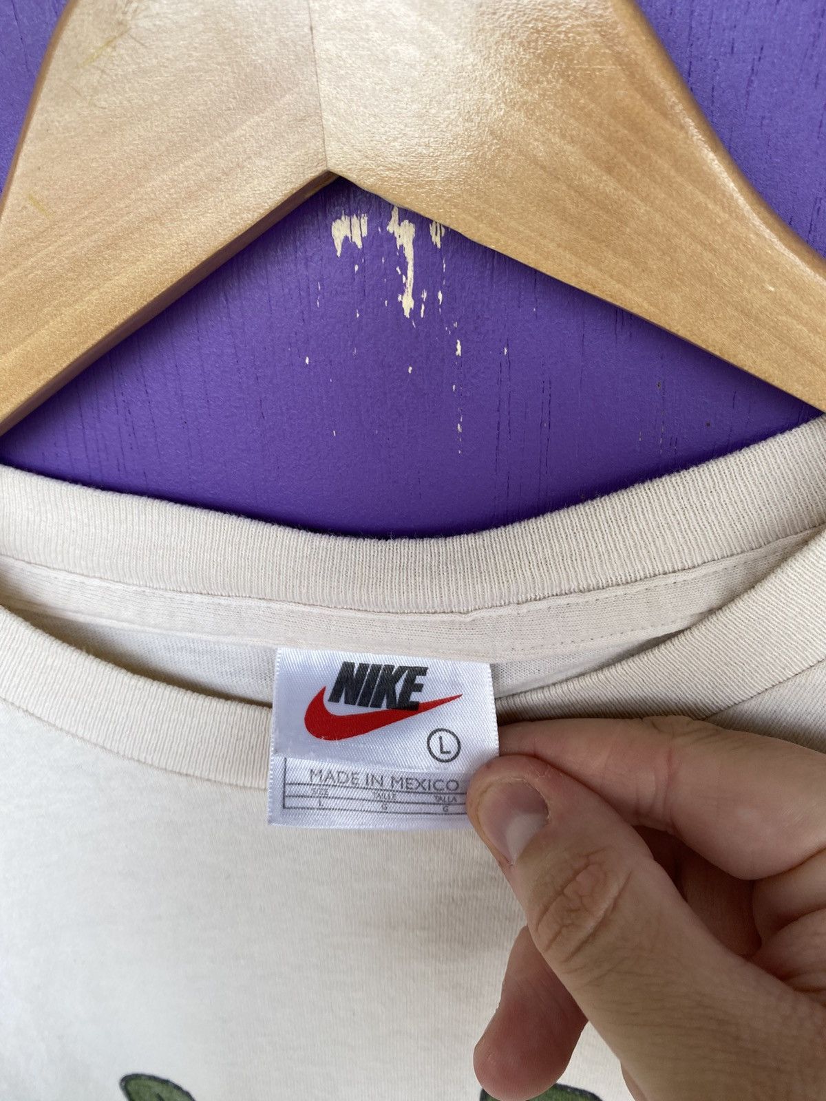 Nike Vintage 90s Nike simple squares logo t-shirt Size US L / EU 52-54 / 3 - 4 Thumbnail