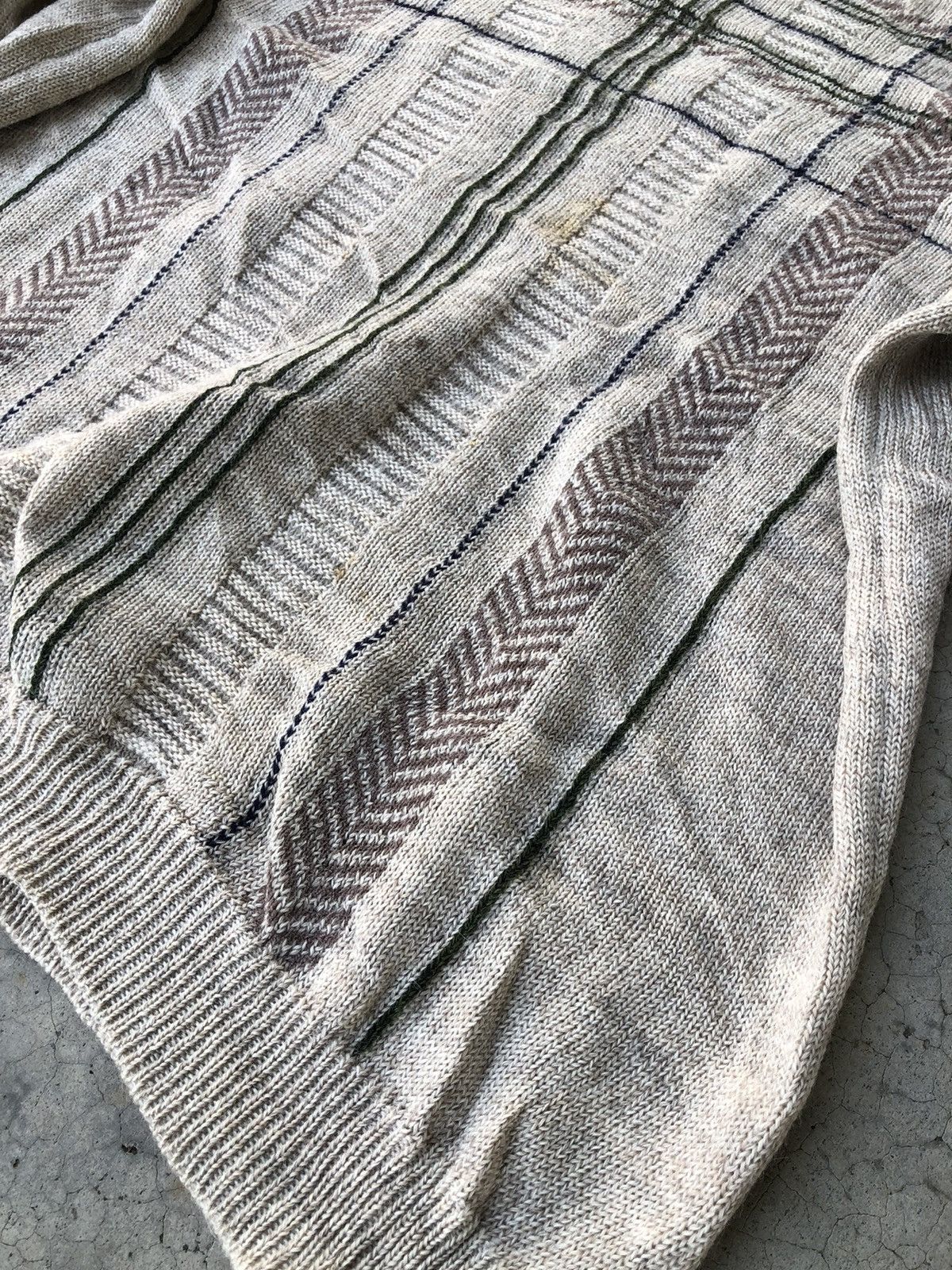Aran Isles Knitwear 🔴Japanese Ex-Club Knitsweater Jumper/Memeri Free style Size US L / EU 52-54 / 3 - 5 Thumbnail