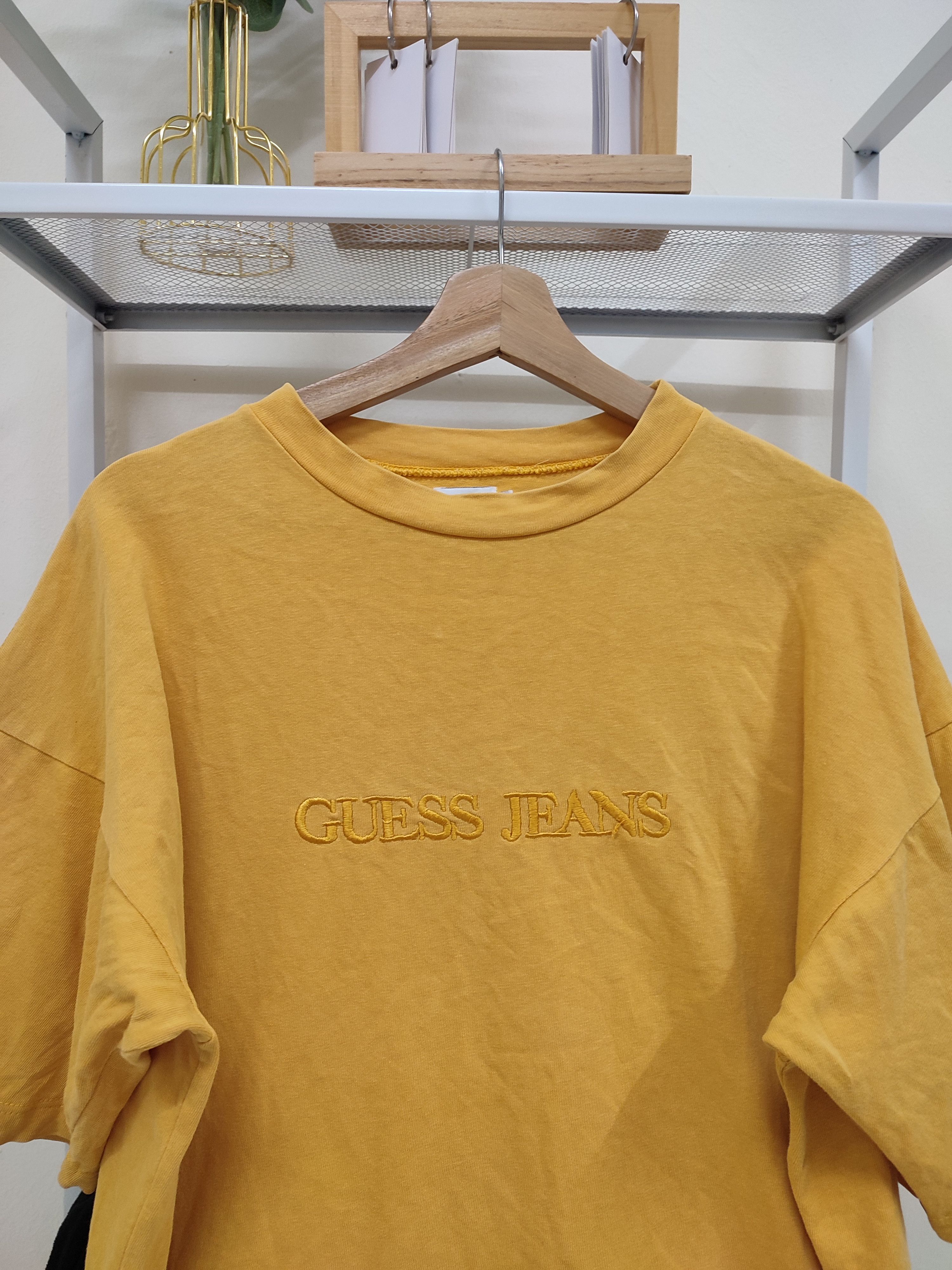 Guess 💥 90s Guess Spell Out Jeans Embroidered Tees Size US M / EU 48-50 / 2 - 5 Thumbnail