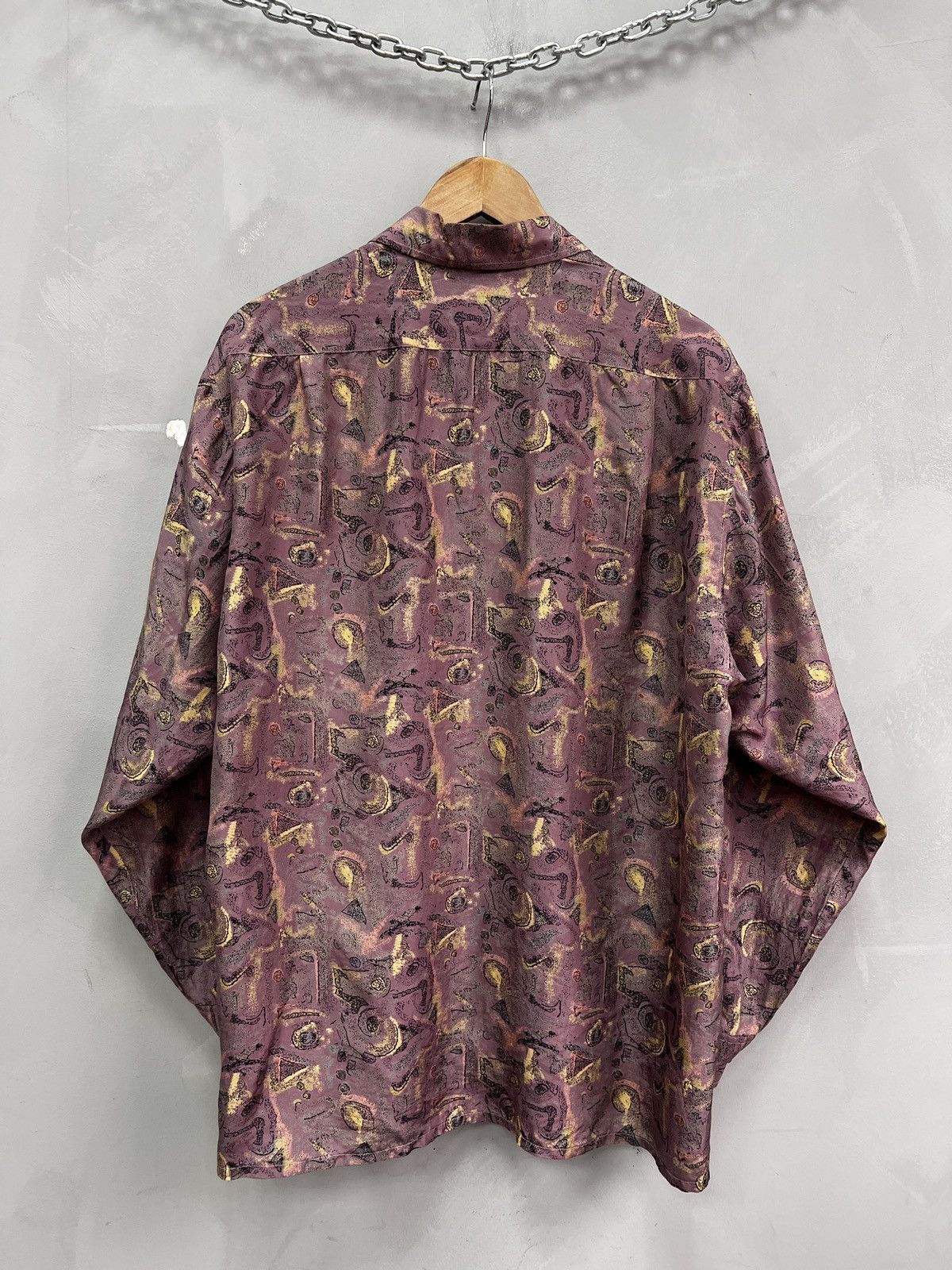 Christian Dior Monsieur Silk dior style Shirt button up Gatsby Shirt Pink Printed Size US L / EU 52-54 / 3 - 9 Thumbnail