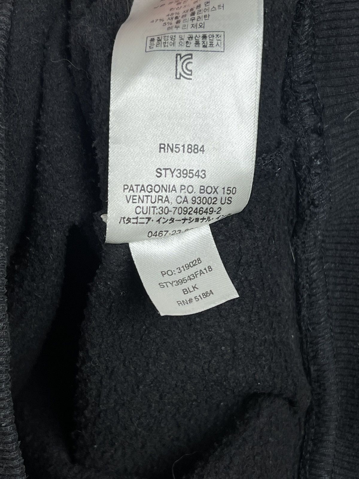 Patagonia Patagonia Regular Fit Black Organic Cotton Sweatshirt Men’s Size US S / EU 44-46 / 1 - 10 Thumbnail