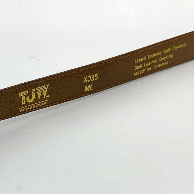 Other TJW Brown Genuine Leather Womens Belt Size M-L Size ONE SIZE - 2 Thumbnail