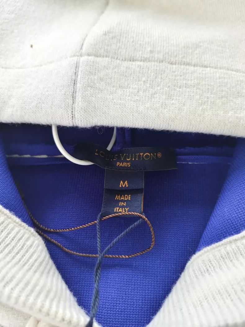 Louis Vuitton Louis Vuitton Blue and white monogram printed hoodie Size US M / EU 48-50 / 2 - 3 Thumbnail