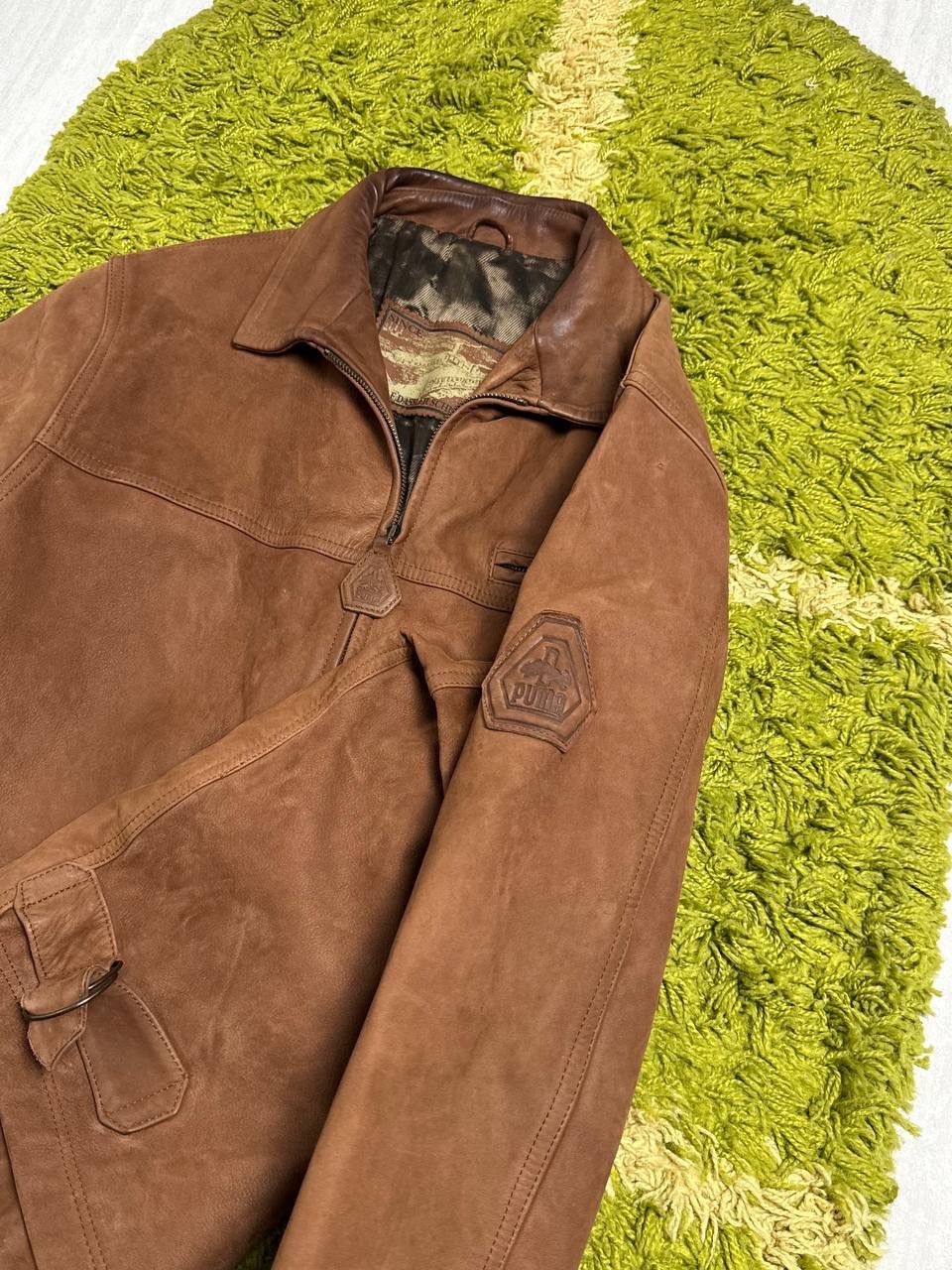 Puma RARE Archival x Puma Brown Leather Jacket Size US M / EU 48-50 / 2 - 3 Thumbnail