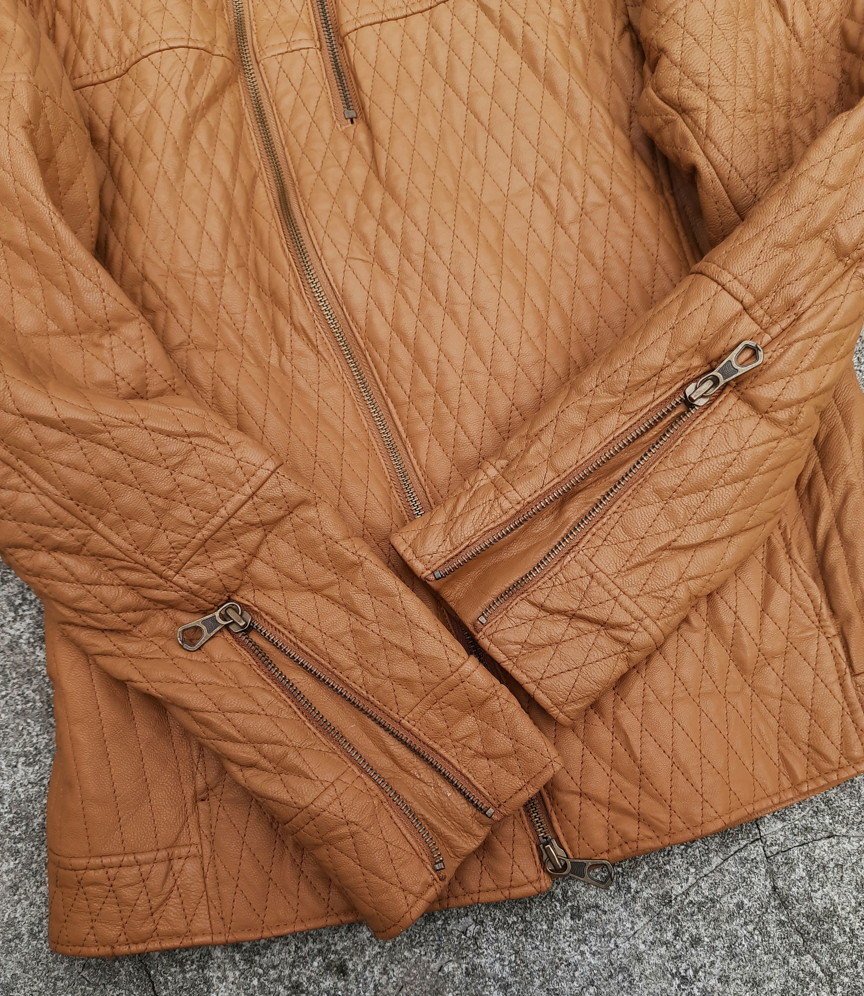 Issey Miyake TETE HOMME BY ISSEY MIYAKE Leather Jacket Size US M / EU 48-50 / 2 - 4 Thumbnail