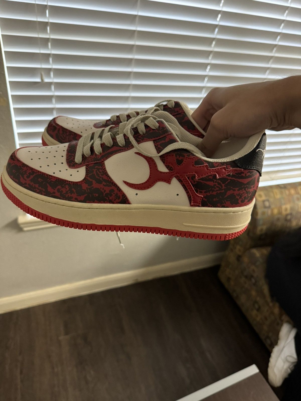 image of Eternal Artwear Eclipse Sneakers in Red, Men's (Size 10)
