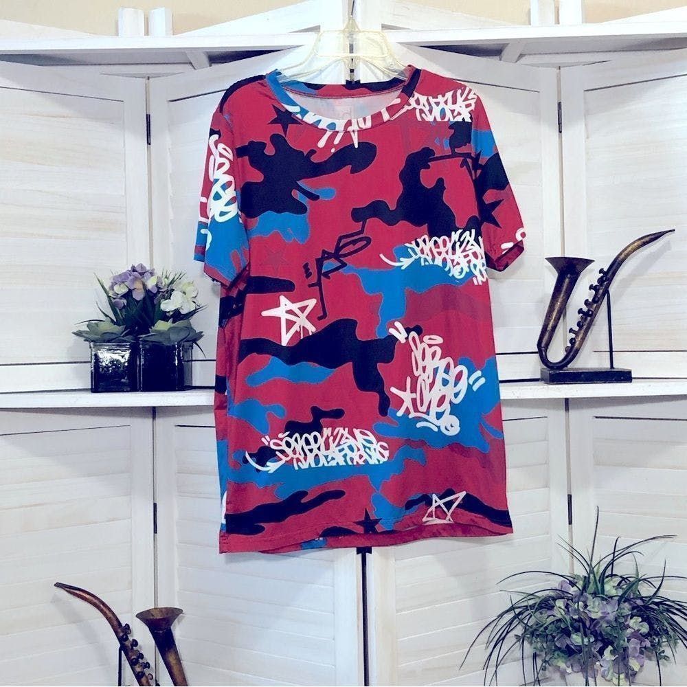 Other ID Ideology bike rider cyclist red blue spandex shirt sz XL Size US XL / EU 56 / 4 - 1 Thumbnail