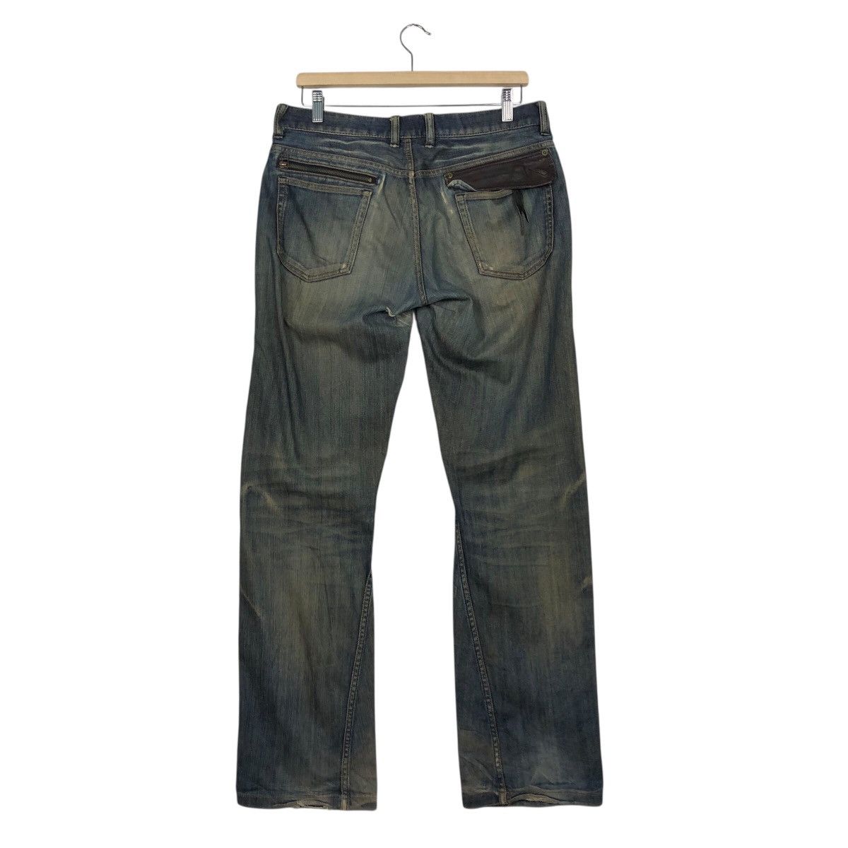 Japanese Brand Monsieur Nicole Vintage Distressed Denim Rare Fade Size 34" / US 12 / IT 48 - 9 Thumbnail