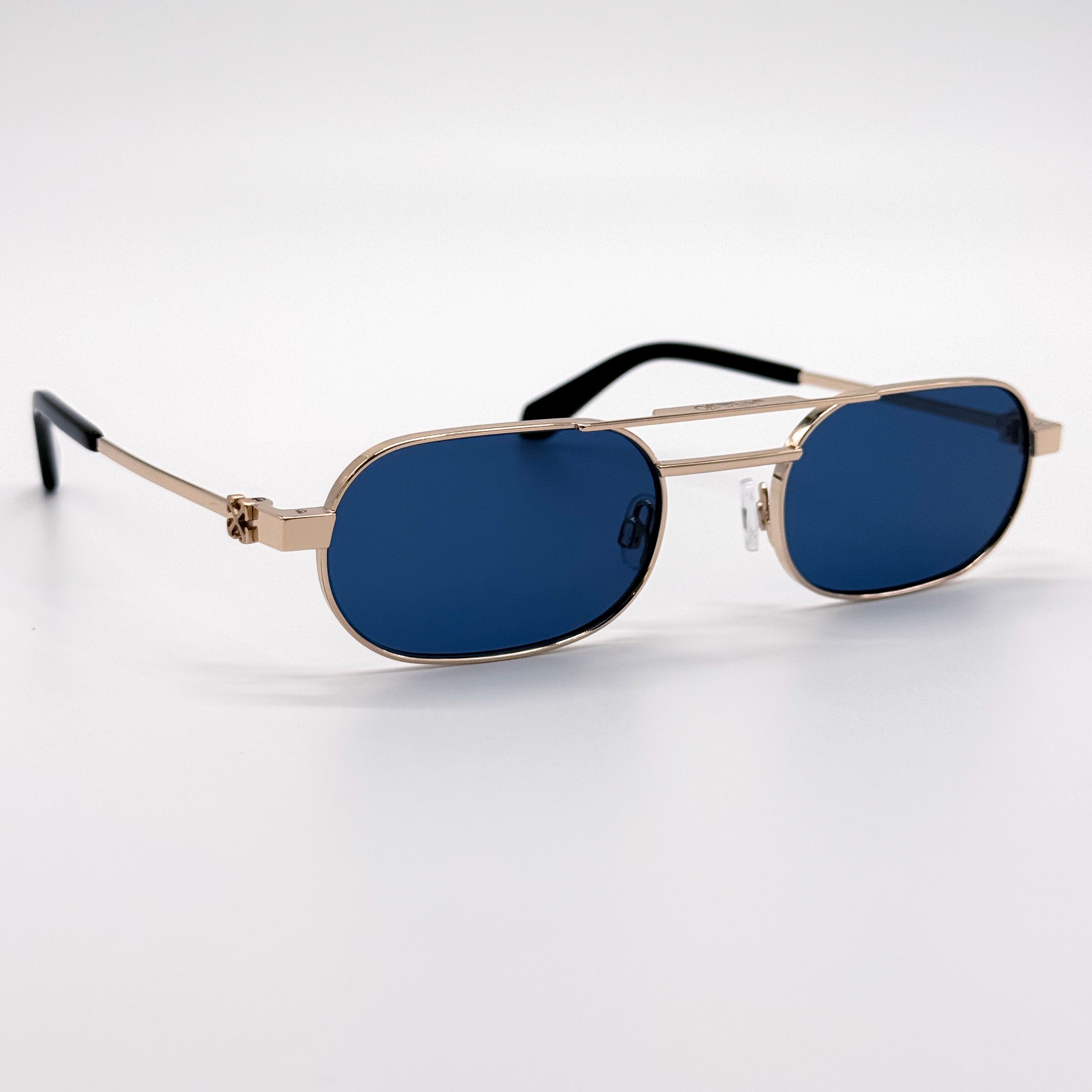 Off-White NEW OFF-WHITE OERI123 VAIDEN 7645 SUNGLASSES WOMEN OVAL GOLD Size ONE SIZE - 4 Thumbnail