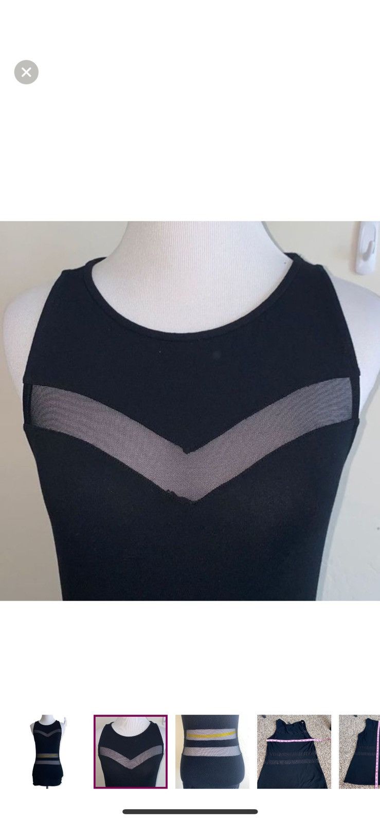 Express Express small mesh panel tank top Size S / US 4 / IT 40 - 4 Thumbnail