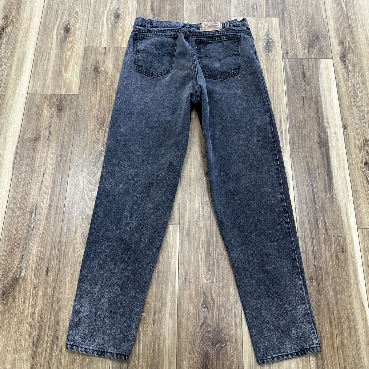 Levi's Vintage 80s 90s Levi’s 550 Made in USA Black Denim Jeans Size US 36 / EU 52 - 2 Thumbnail