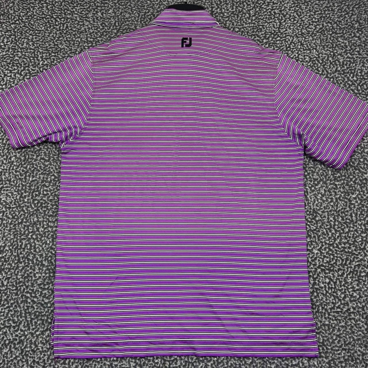 Footjoy FootJoy Golf Polo Shirt L Striped Short Sleeve Performance Size US L / EU 52-54 / 3 - 2 Thumbnail