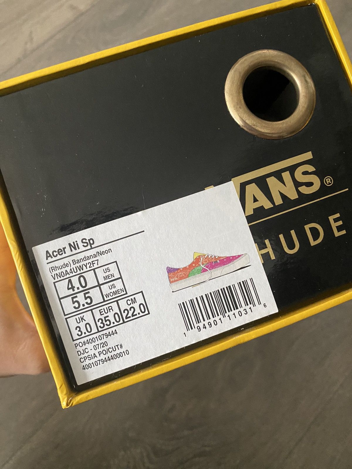 Rhude × Vans Rhude x Vans Size US 5.5 / IT 35.5 - 4 Thumbnail