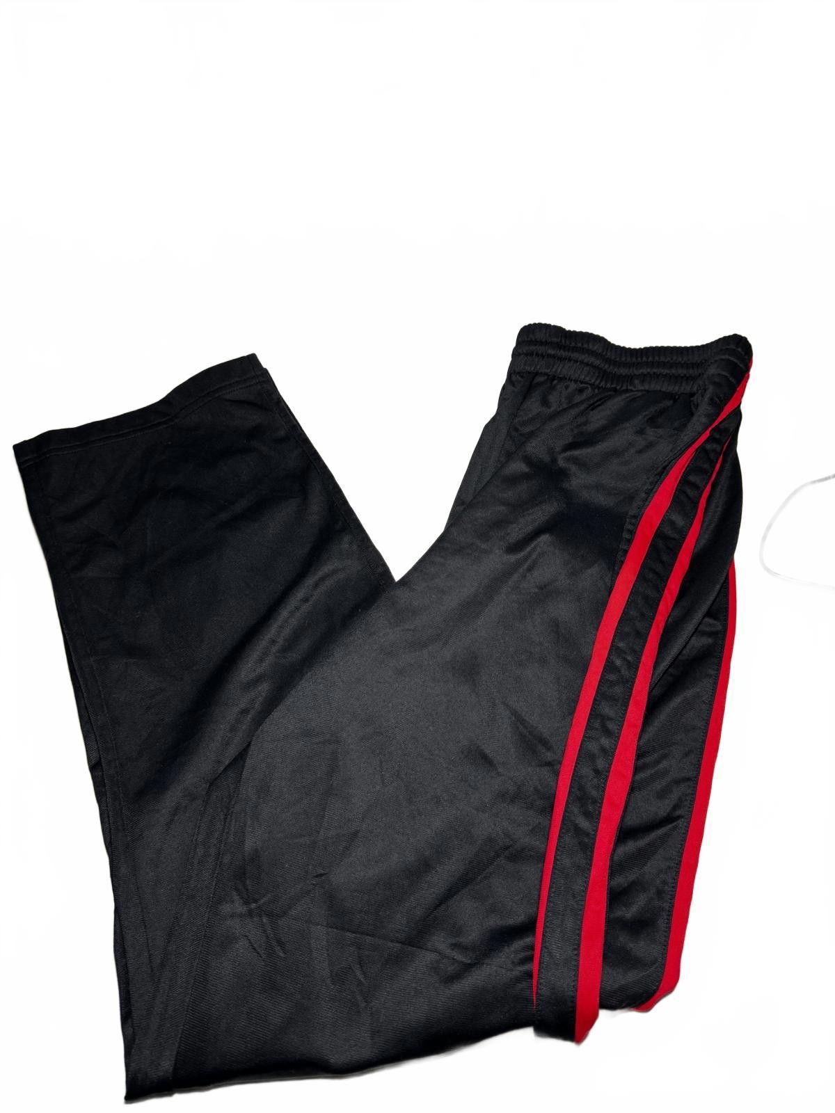 Tek Gear Tek Gear Men's Active Sports Trousers with Red Side Stripes Size US 32 / EU 48 - 1 Thumbnail