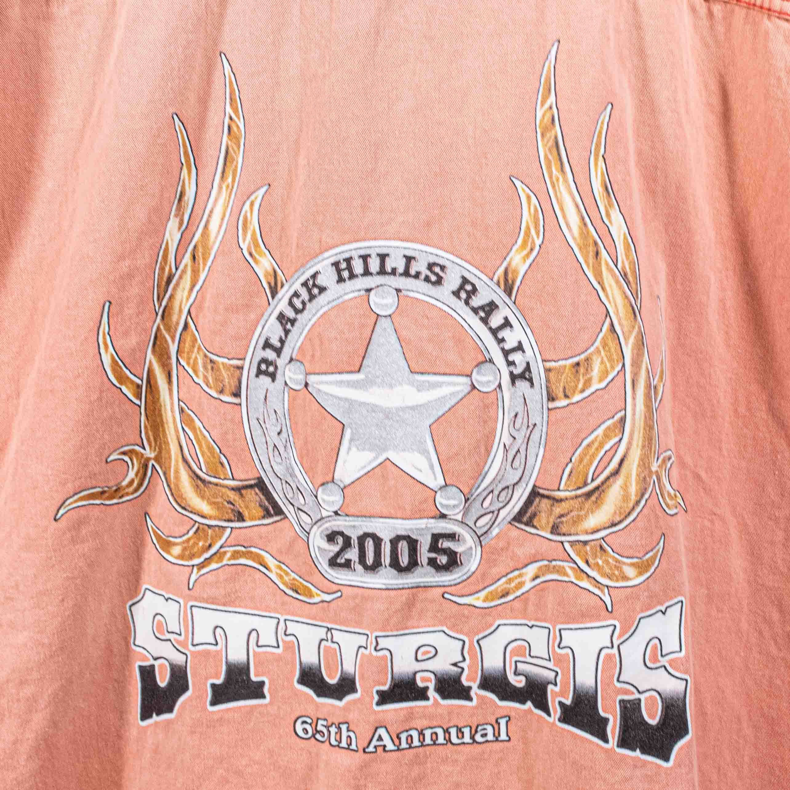 Vintage 4XL Sturgis Biker Rally Cutoff Denim Shirt Grunge Motorcycle Size US XXL / EU 58 / 5 - 9 Thumbnail