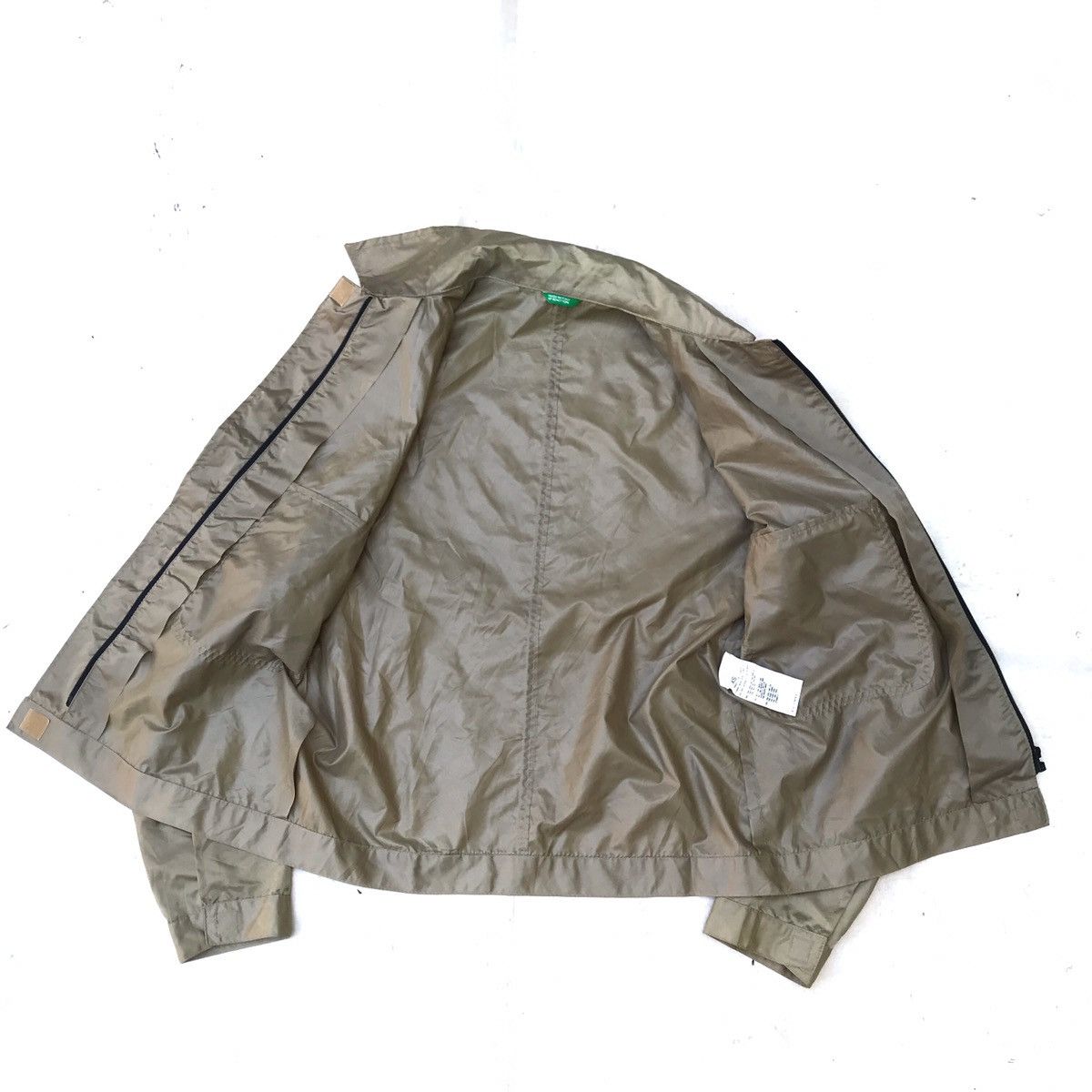 Japanese Brand × United Colors Of Benetton United Colors of benetton Linen blend nylon jacket Gold Mus Size US XS / EU 42 / 0 - 4 Thumbnail