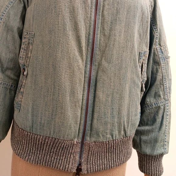 Lafayette 148 LAFAYETTE 148 NEW YORK Denim Yarn & Org Chambray Bomber - XS Size XS / US 0-2 / IT 36-38 - 13 Thumbnail