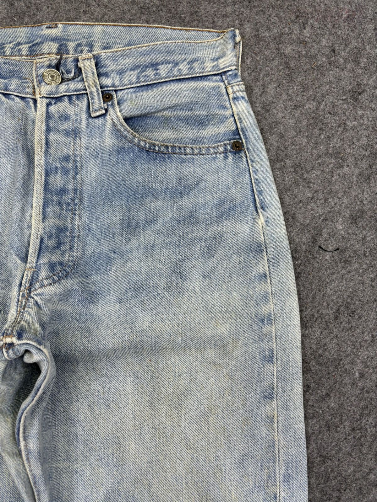 Levi's Vintage 80s Levis 501 Button #6 Selvedge USA Denim F791 Size US 28 / EU 44 - 6 Thumbnail