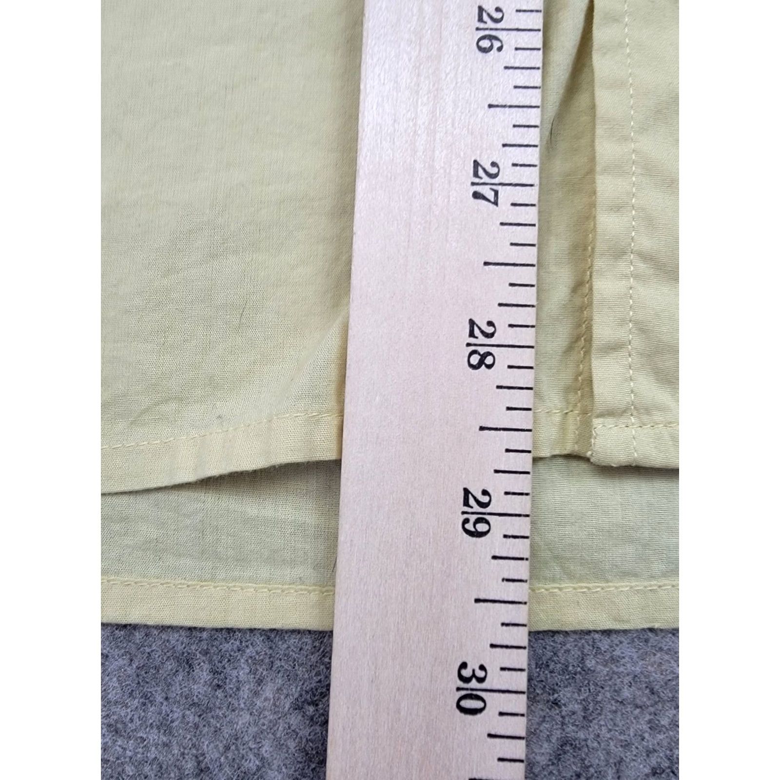 Lacoste Lacoste Shirt Mens XL 44 Yellow Embroidered Logo Long Sleeve Button-Up Cotton Vintage: No, No Size US XL / EU 56 / 4 - 4 Thumbnail