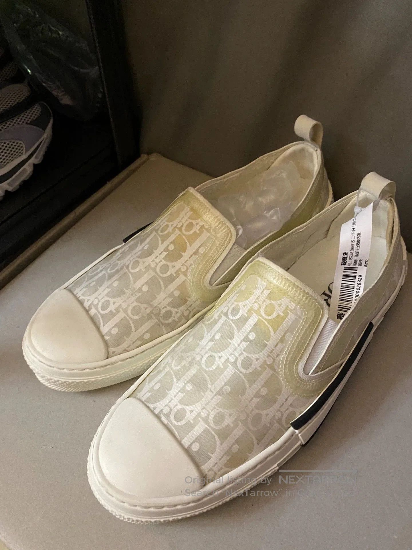 Dior dior men's white low-top b24 slip-ons. Size US 10 / EU 43 - 1 Thumbnail