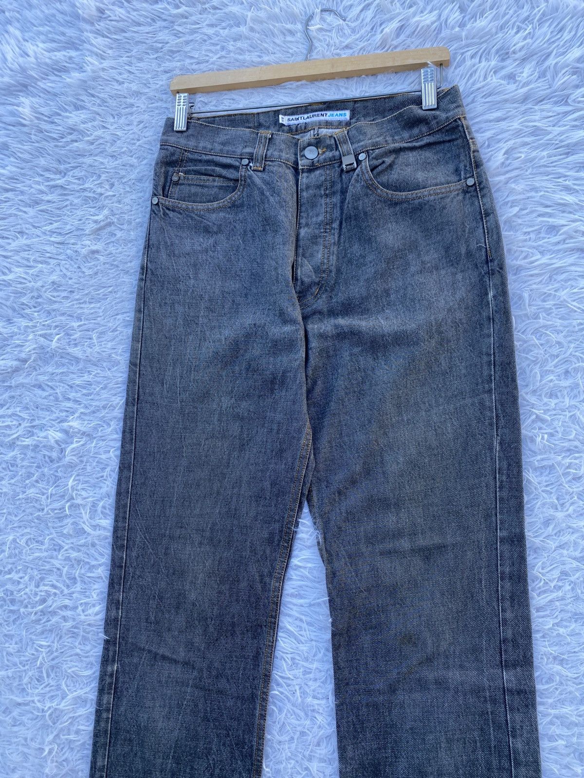 Yves Saint Laurent Rare Vintage Saint Laurent Jeans YSL Denim Made in Portugal Size US 29 - 8 Thumbnail