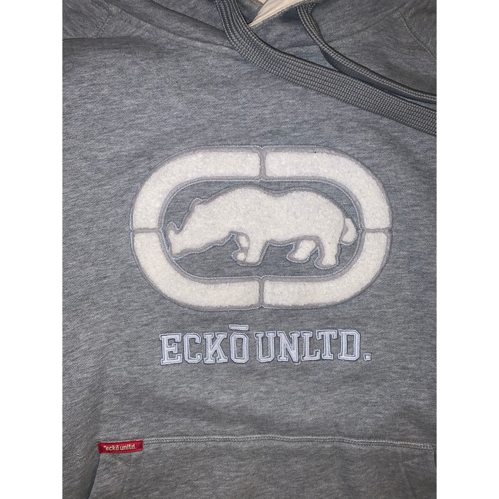 Ecko Unltd. Ecko Unltd Grey Hoodie XL Y2K Streetwear Size US XL / EU 56 / 4 - 3 Thumbnail