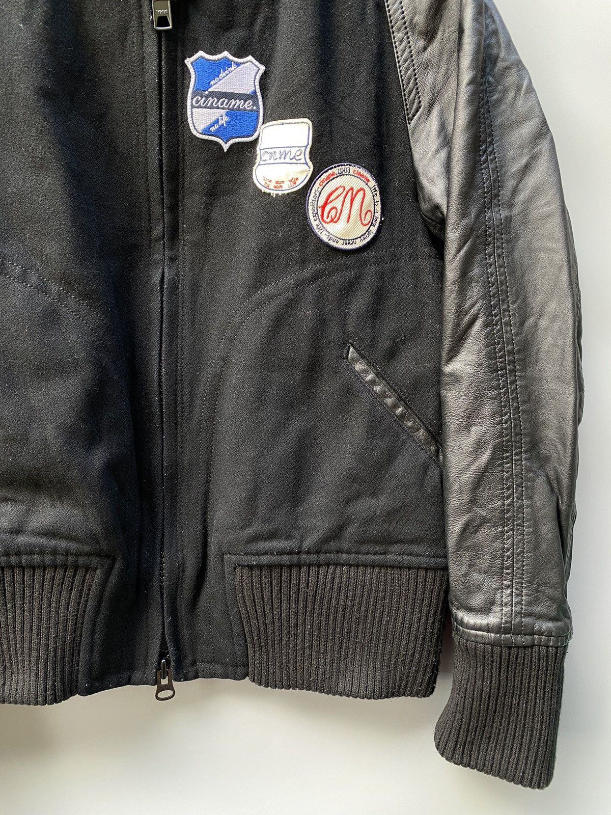 Japanese Brand Ciname Patched Bomber Jacket Size US XS / EU 42 / 0 - 5 Thumbnail