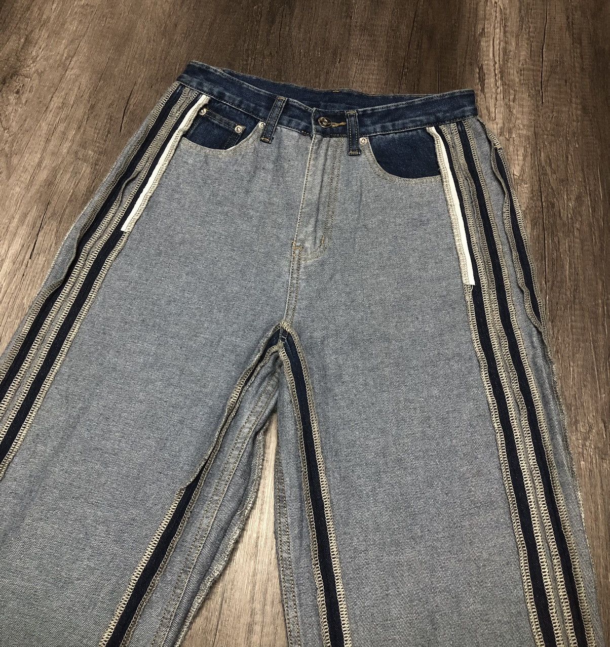 Japanese Brand me+em select Jeans Rare Design (unisex) Size US 28 / EU 44 - 11 Thumbnail