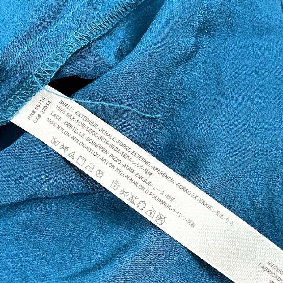Free People Free People Intimately Blouse Womens L Blue Silk Laced Bralette Lingerie NEW Shirt Womens L Size Blue Silk Lace Bralette Size L / US 10 / IT 46 - 7 Thumbnail
