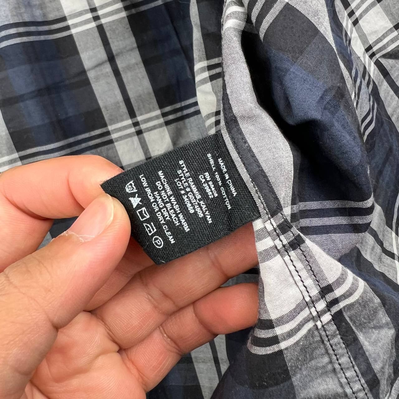 Theory Theory Medium Plaid Long Sleeve Button Down Shirt Blue Men Size US M / EU 48-50 / 2 - 7 Thumbnail