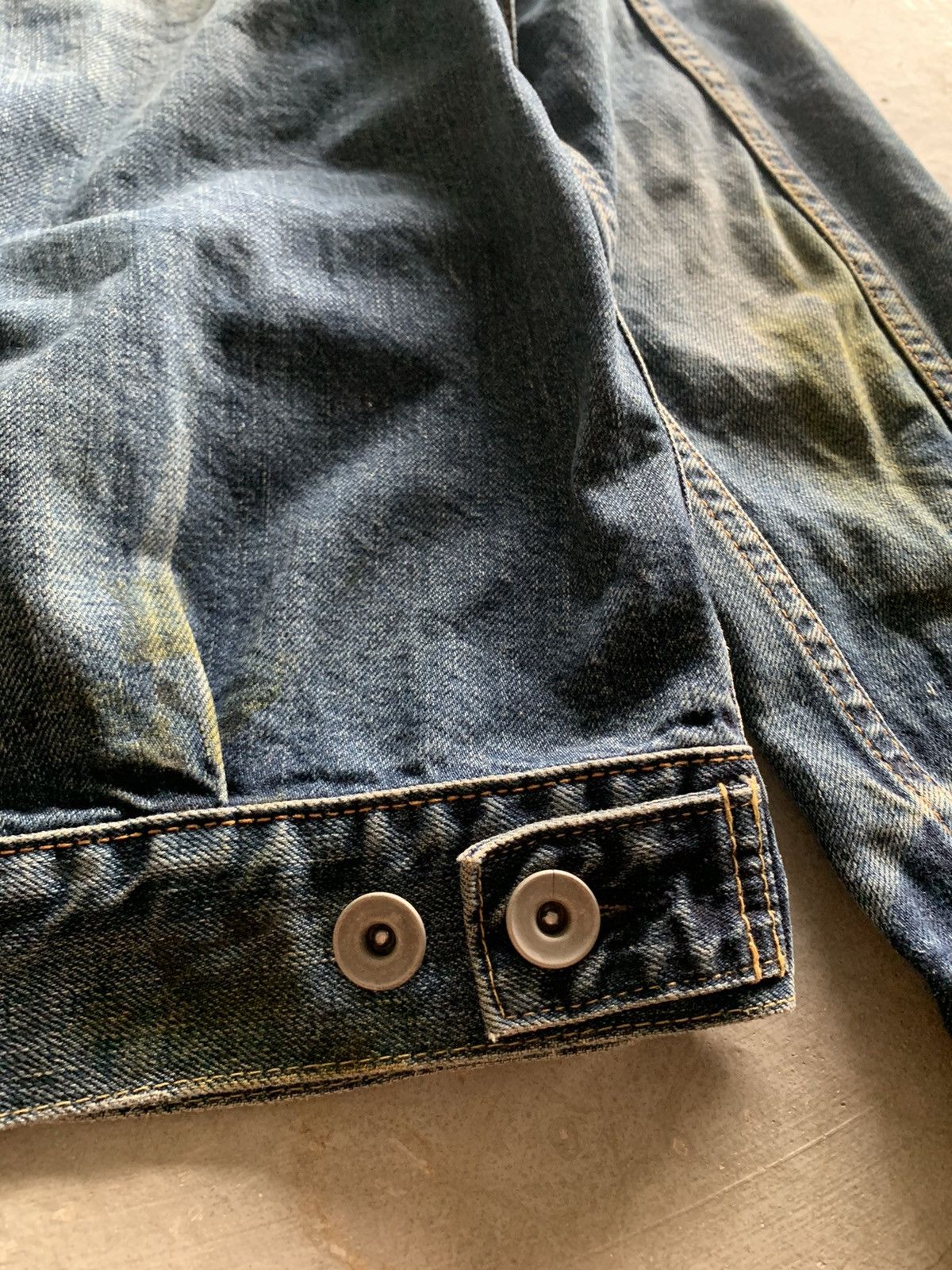Japanese Brand ARCHIVED miharayasuhiro japanese denim jacket splatter vtg Size US S / EU 44-46 / 1 - 25 Thumbnail