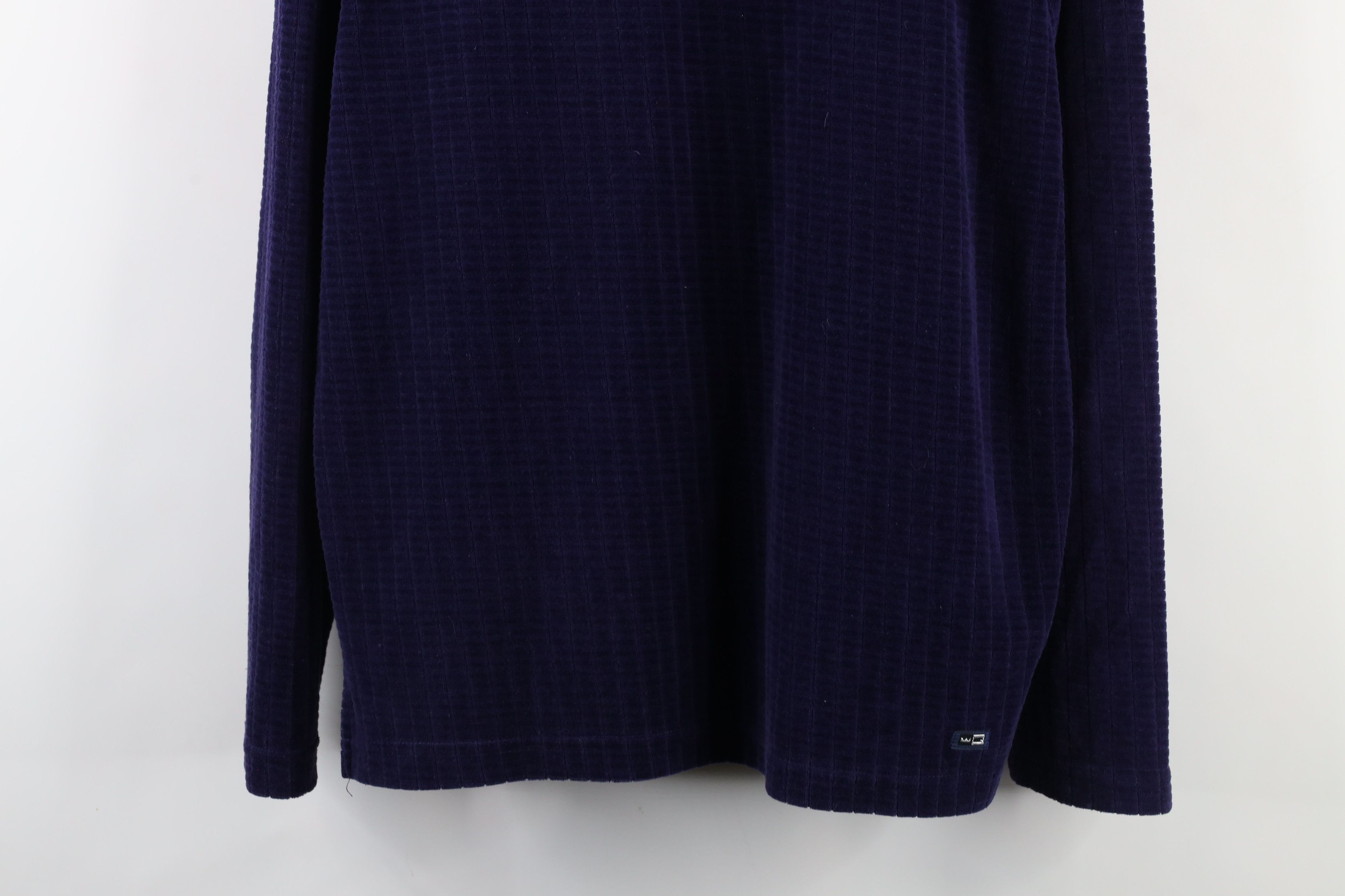 Vintage Vintage 90s Streetwear Velour Half Zip Pullover Polo Shirt Size US M / EU 48-50 / 2 - 3 Thumbnail