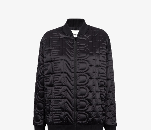 Fendi o1loc1c0824 Bomber Jacket in Black Size M / US 6-8 / IT 42-44 - 1 Thumbnail
