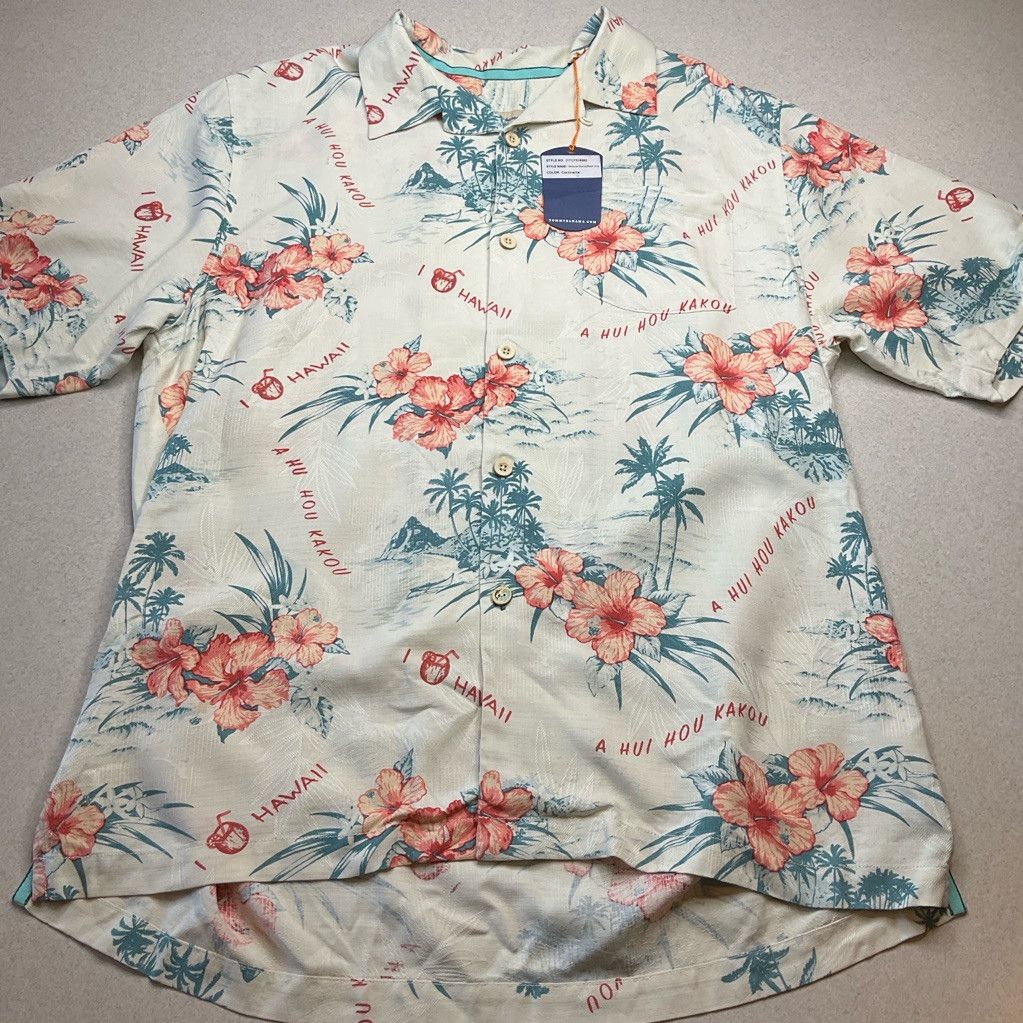 Tommy Bahama Tommy Bahama Hibiscus Scenic Camp Shirt Medium 100% Silk NWT Size US M / EU 48-50 / 2 - 2 Thumbnail