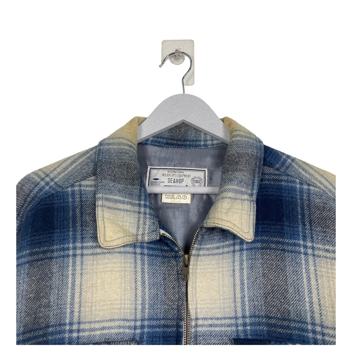 Japanese Brand × Vintage 💥SEAHOP WORKER SHADOW TARTAN WORKER JACKET Size US L / EU 52-54 / 3 - 4 Thumbnail
