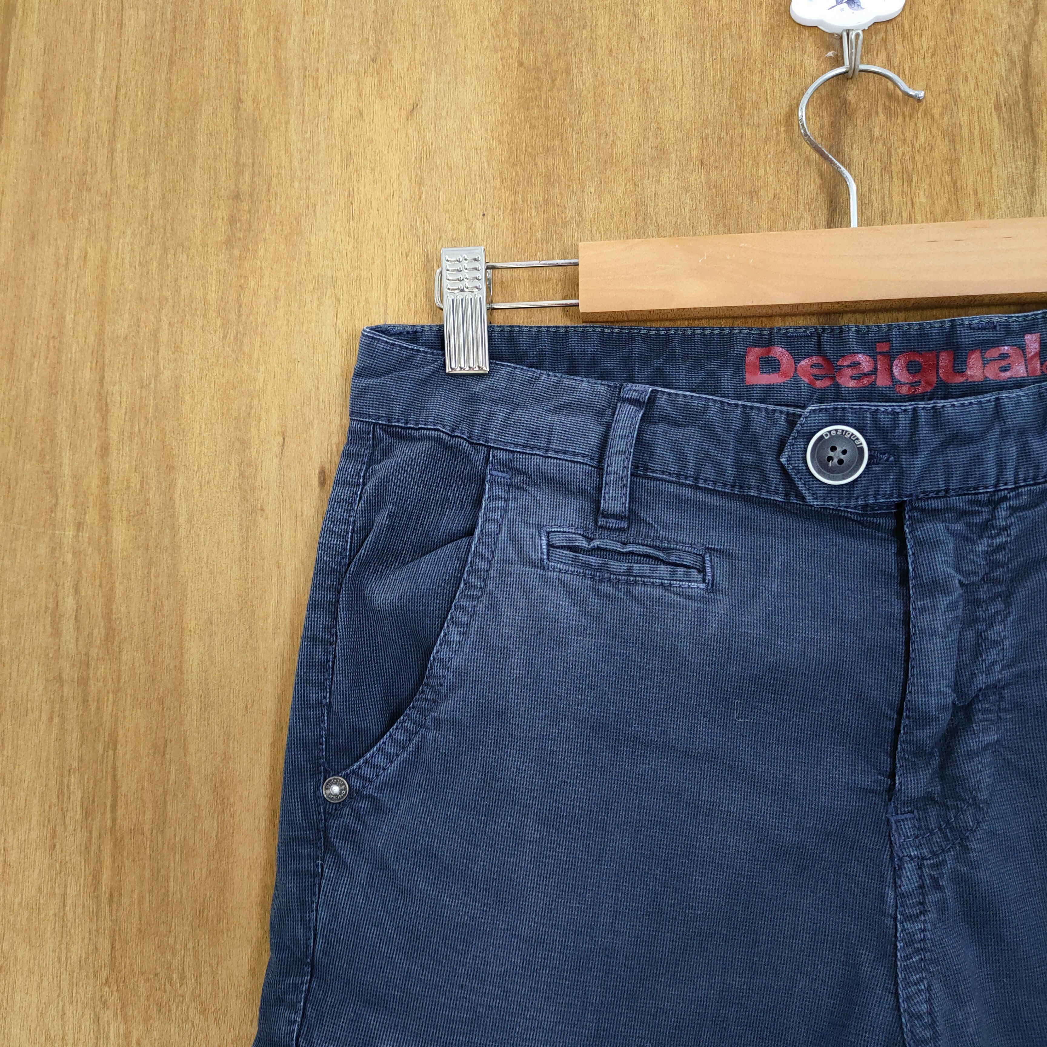 Desigual DESIGUAL DARK BLUE SKINNY CARGO PANTS Size US 30 / EU 46 - 4 Thumbnail